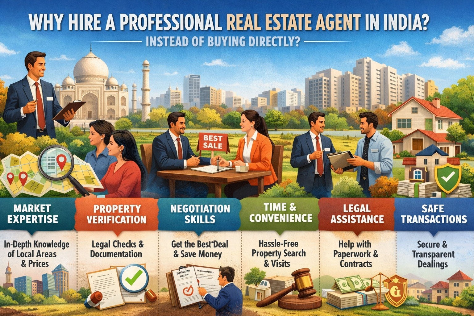 Professional real estate agents in india