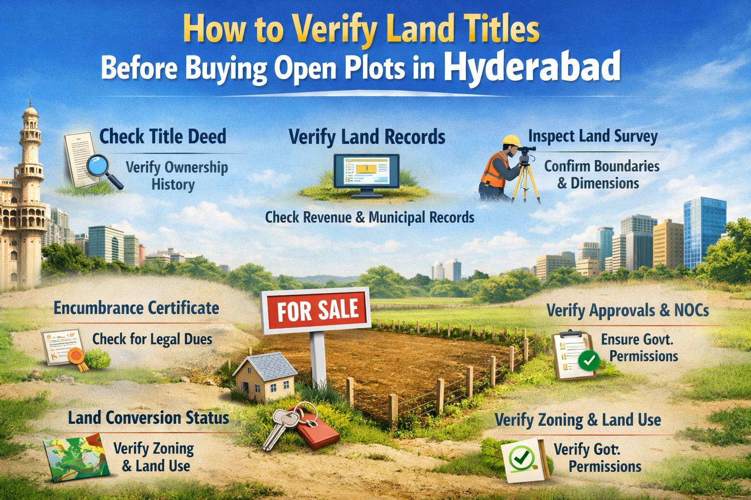 open plots in hyderabad land title verification proces